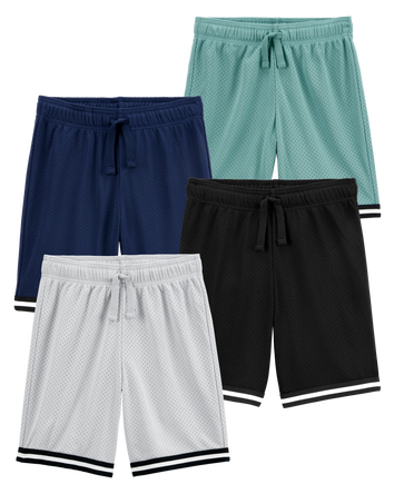 Kid 4-Pack Fan-Favorite Mesh Shorts
, 