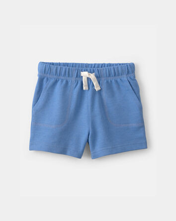 Baby Boy French Terry Shorts - Blue, 