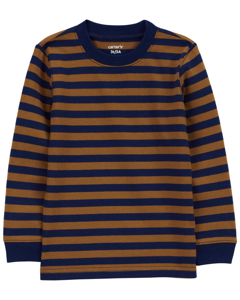 Toddler Striped Long-Sleeve Tee, image 1 of 3 slides