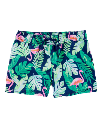Toddler Boy Tropical Print Swim Trunks, 