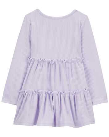 Toddler Tiered Ribbed Dress, 