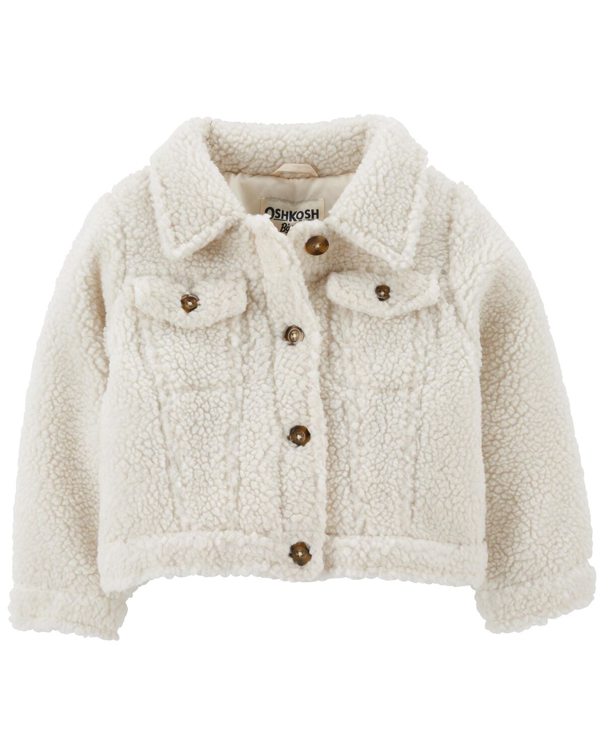 Cream Toddler Sherpa Jacket