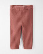 Baby Organic Cotton Ribbed Sweater Knit Pants in Rose
, image 1 of 4 slides