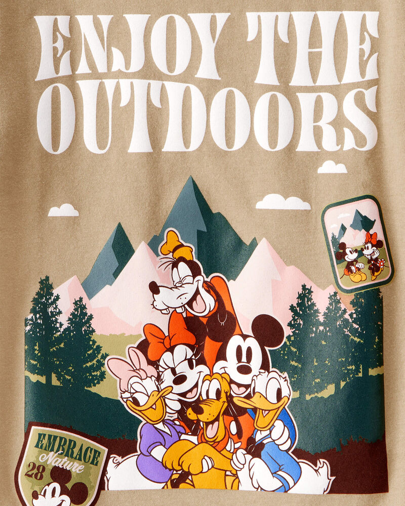 Toddler "Enjoy The Outdoors" Mickey & Friends Short-Sleeve Graphic Tee - Brown, image 2 of 2 slides