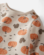 Baby Organic Cotton Set in Harvest Pumpkins, image 4 of 5 slides