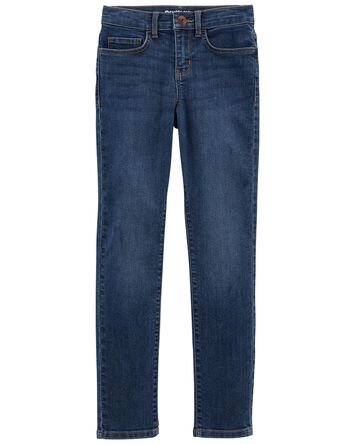 Kid Dark Blue Wash Super Skinny-Leg Jeans, 