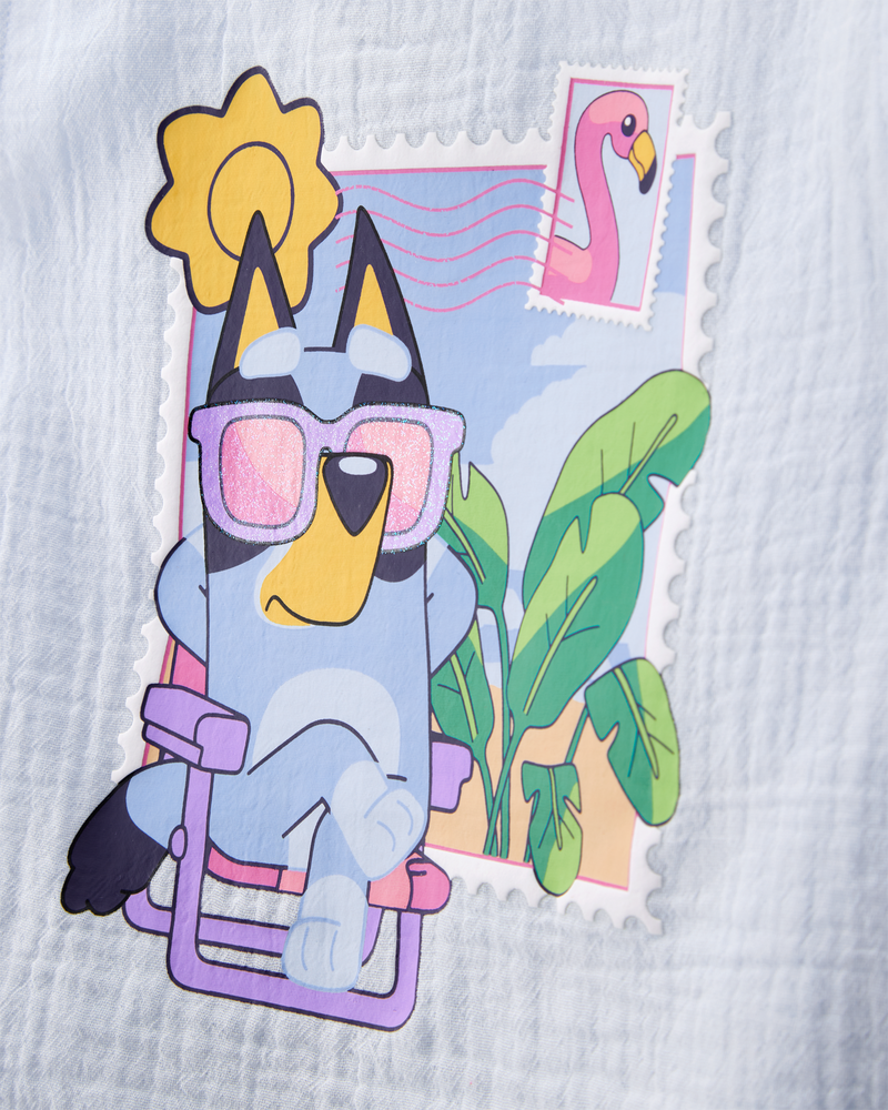 Toddler 2-Piece Bluey Tank Top & Short Set - Blue, image 3 of 7 slides
