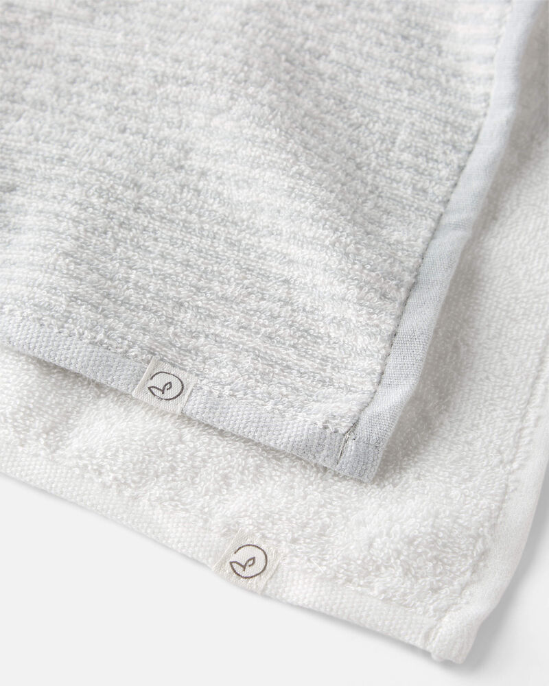 Baby 2-Pack Organic Cotton Towels, image 2 of 3 slides