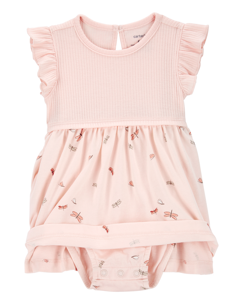 Baby 2-Piece Bodysuit Dress & Cardigan Set, image 2 of 5 slides