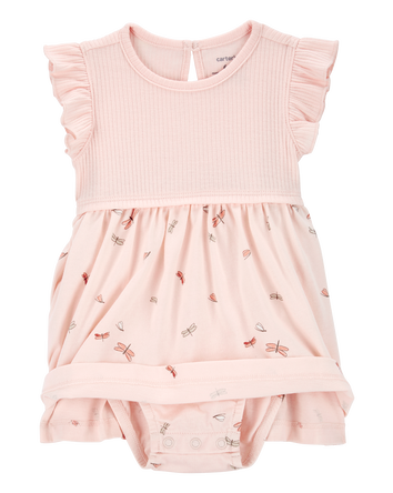 Baby 2-Piece Bodysuit Dress & Cardigan Set, 