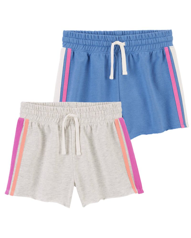 Kid 2-Pack Striped Drawstring Shorts, image 1 of 1 slides