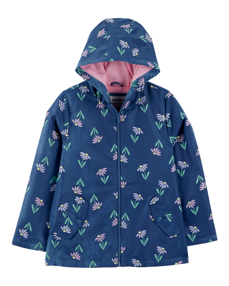 Color Changing Rain Jacket - Navy, image 3 of 6 slides