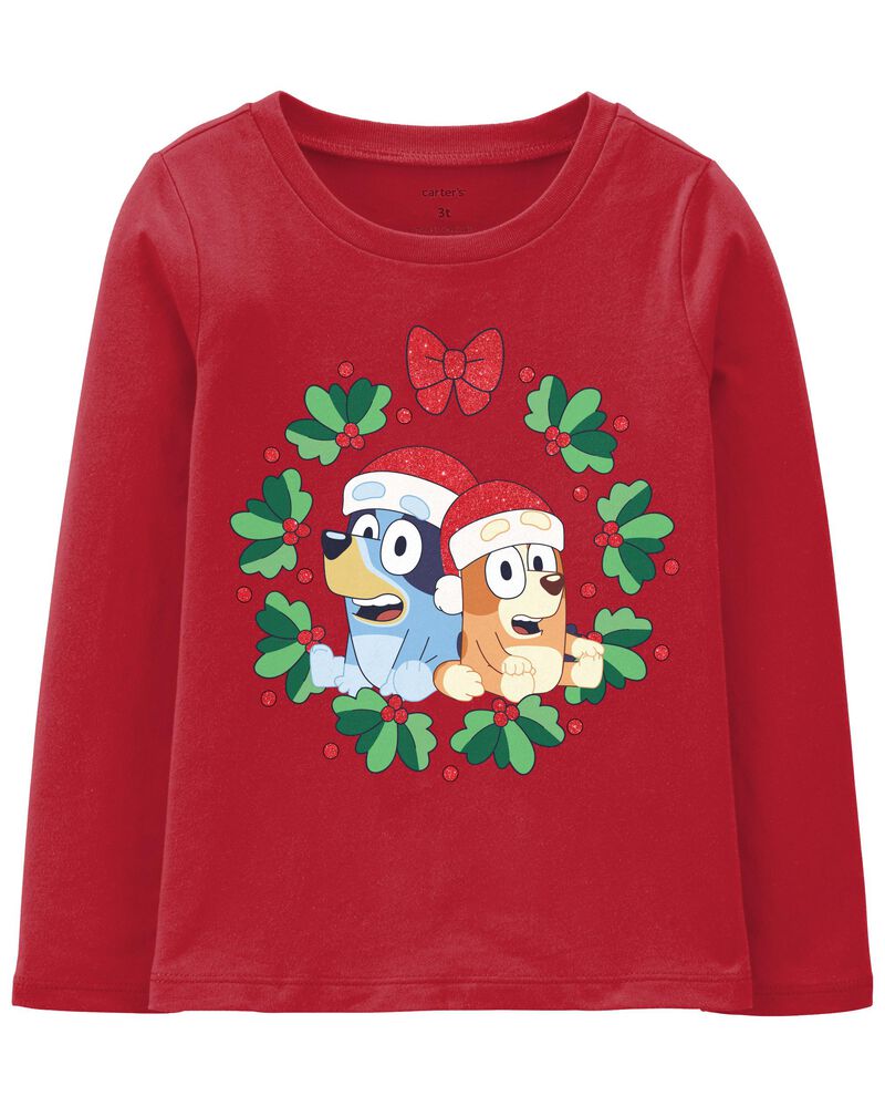 Toddler Bluey Christmas Tee, image 1 of 2 slides