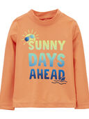Orange - Toddler Sun Rays Rashguard