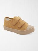 Tan - Toddler Cozy Recycled Suede Slip-On Shoes