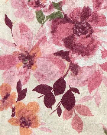Toddler Floral Print Fleece Jacket, 