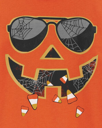 Toddler Halloween Jack-O-Lantern Glow In The Dark Graphic Tee, 