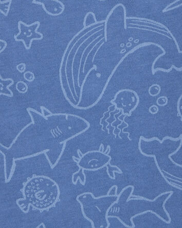 Baby Sea Animals Graphic Tank - Blue, 