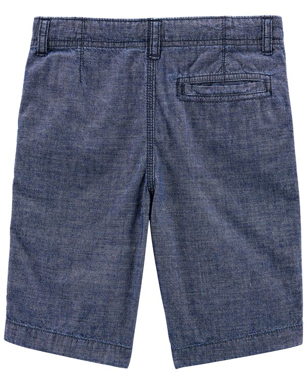 Blue Kid Chambray Shorts