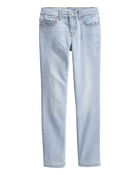 Kid Light Blue Ice Wash Skinny-Leg Jeans, image 1 of 5 slides