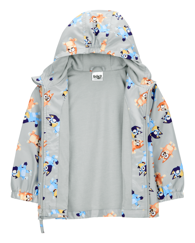 Toddler Bluey Windbreaker Jacket - Grey, image 2 of 3 slides