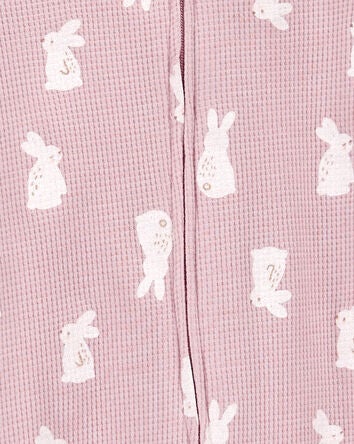 Baby Bunny 2-Way Zip Thermal Sleep & Play Pajamas, 