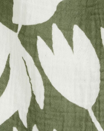 Baby Tropical Floral Sleeveless Tank - Green, 