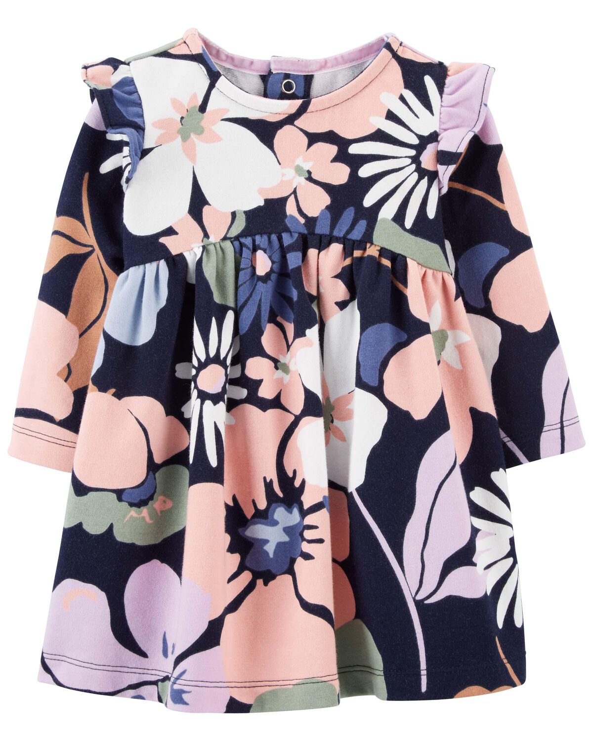 Multi Baby Floral Fleece Dress