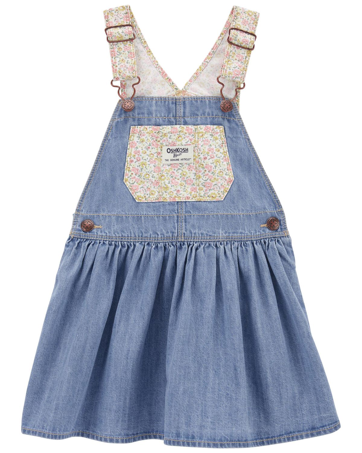 Darla Wash Baby Floral & Denim Jumper Dress