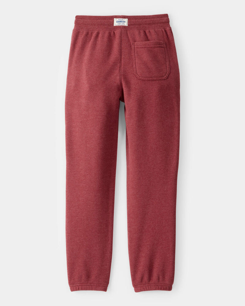 Boys DayDream Fleece Drawstring Joggers - Red, image 2 of 4 slides