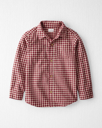 Kid Cozy Button-Front Shirt Made with Organic Cotton, 