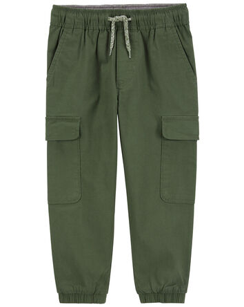 Canvas Drawstring Joggers, 