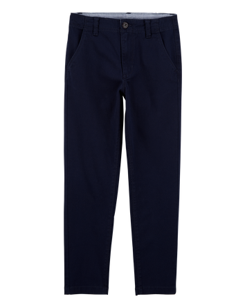 Kid Slim Tapered Chino Pants - Navy, 