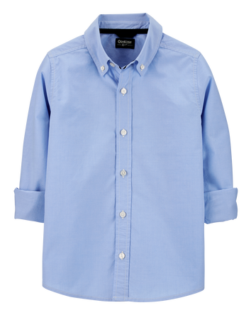 Kid Uniform Button-Front Shirt, 