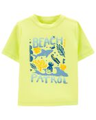 Toddler Beach Patrol Short Sleeve Rashguard, image 1 of 3 slides