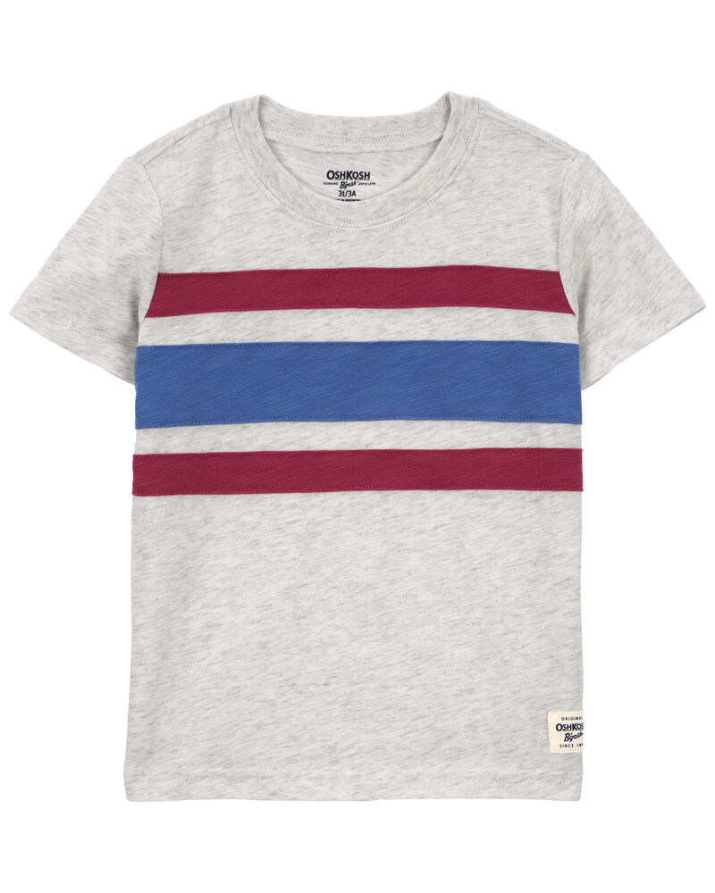 Toddler Pieced Striped Tee, image 1 of 3 slides