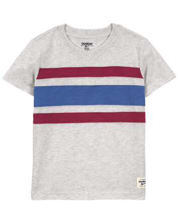 Toddler Pieced Striped Tee, 