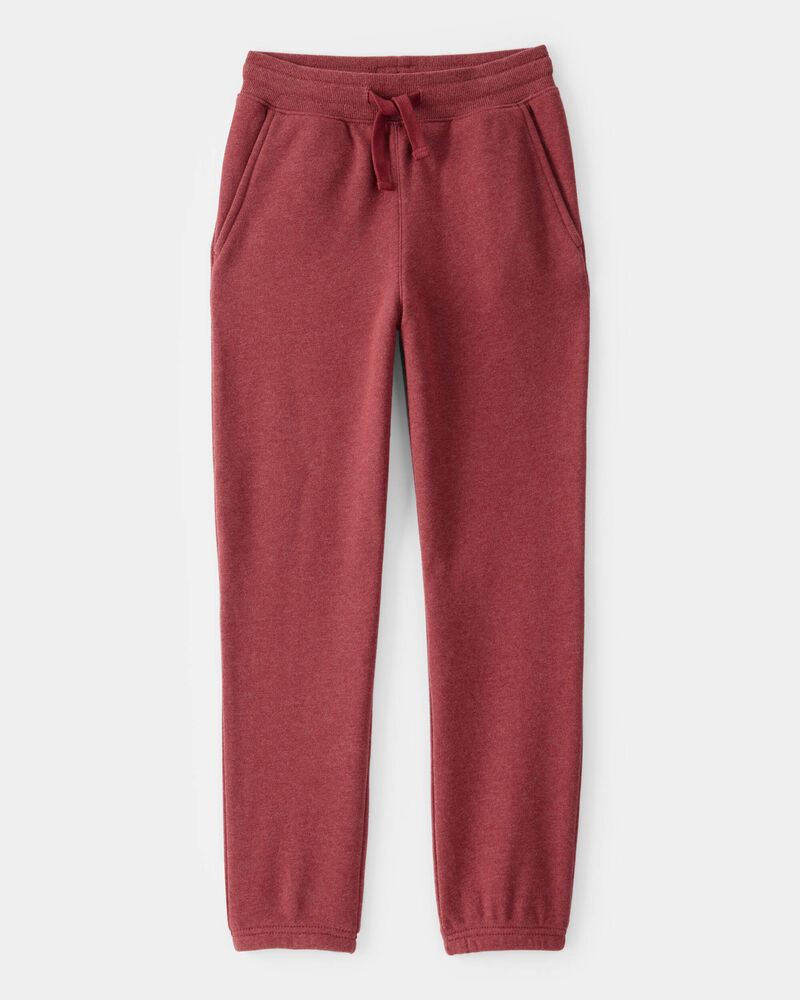 Boys DayDream Fleece Drawstring Joggers - Red, image 1 of 4 slides
