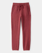 Boys DayDream Fleece Drawstring Joggers - Red, image 1 of 4 slides