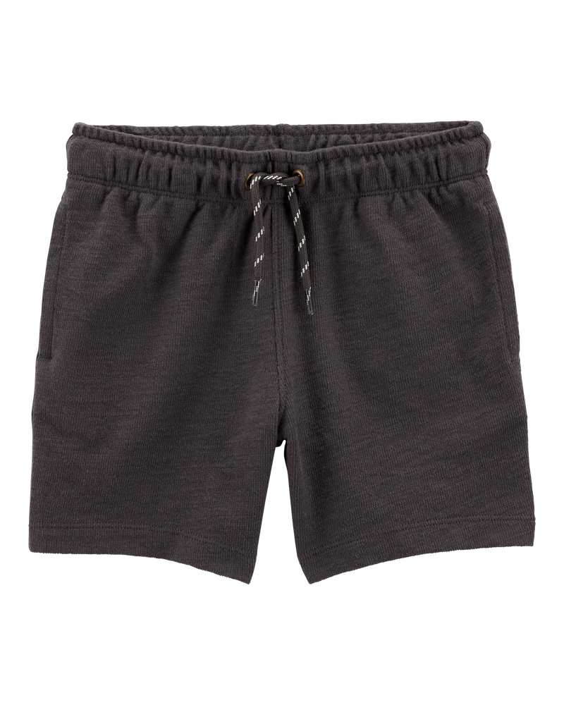 Baby Pull-On Cotton-Blend Shorts - Black, image 1 of 4 slides