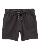 Baby Pull-On Cotton-Blend Shorts - Black, image 1 of 4 slides