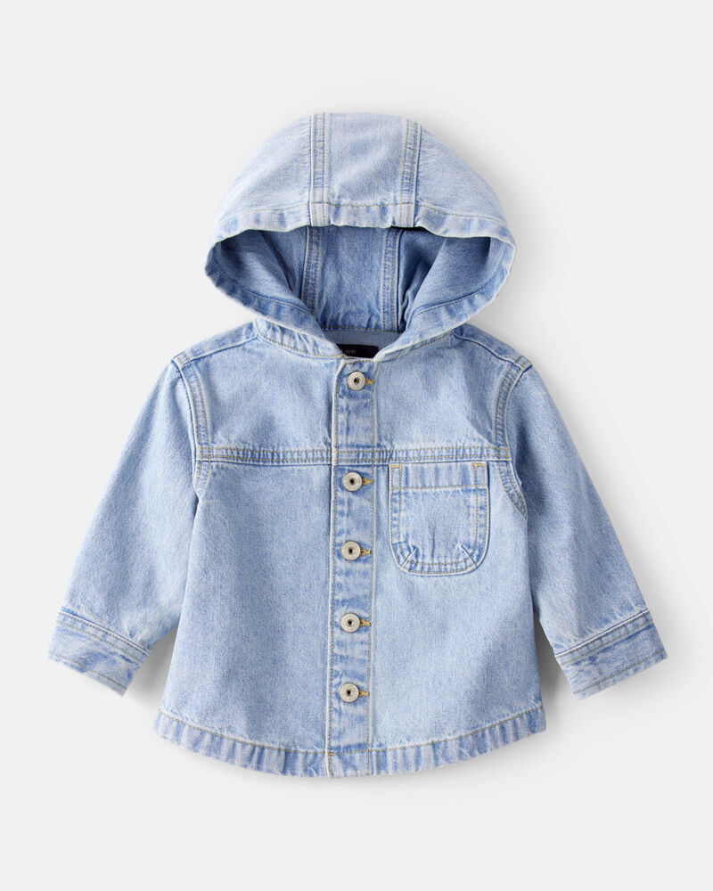 Baby Boy Denim Fashion Jacket - Blue, image 1 of 3 slides