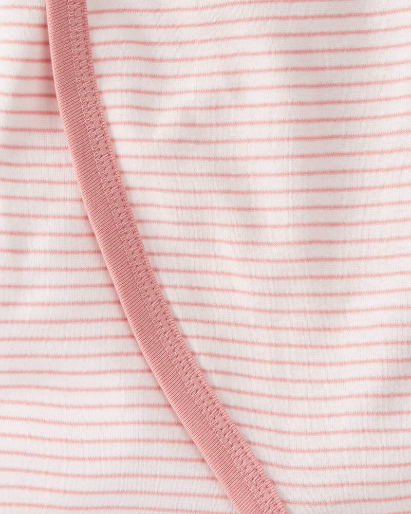 Baby Organic Cotton Wrap Sleep & Play Pajamas in Stripes, image 3 of 5 slides