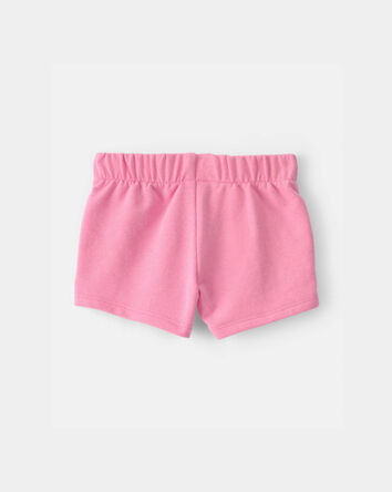 Baby Girl French Terry Shorts - Pink, 