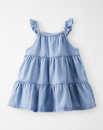 Baby Organic Cotton Chambray Dress , 