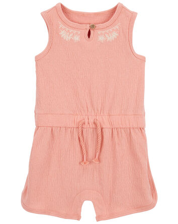 Baby Embroidered Floral Romper, 