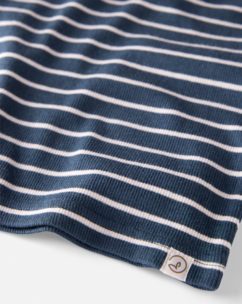 Kid Organic Cotton Pajamas Set in Stripes, 