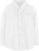 White - Kid Oxford Button-Front Shirt