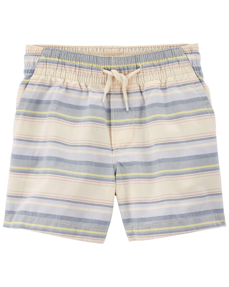 Baby Baja Striped Drawstring Canvas Shorts, image 1 of 2 slides