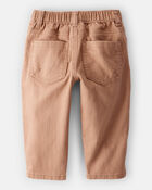 Baby Boy 100% Cotton Pull-On Fashion Pants - Tan, image 2 of 4 slides